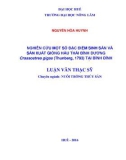 Luận văn Thạc sĩ Thủy sản: Nghiên cứu một số đặc điểm sinh sản và sản xuất giống nhân tạo Hàu thái bình dương Crassostrea gigas (Thunberg, 1793) tại Bình Định