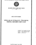 Đồ án tốt nghiệp: Tổng quan về HACCP - Ứng dụng trong chế biến thủy sản