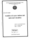 Đồ án tốt nghiệp: Nghiên cứu quy trình chế biến mứt ổi đông