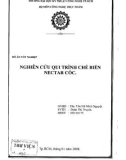 Đồ án tốt nghiệp: Nghiên cứu quy trình chế biến Nectar cóc