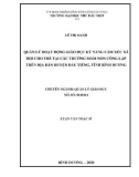 Luận văn Thạc sĩ Quản lý giáo dục: Quản lý hoạt động giáo dục kỹ năng cảm xúc xã hội cho trẻ mầm non tại một số trường mầm non công lập trên địa bàn huyện Dầu Tiếng tỉnh Bình Dương