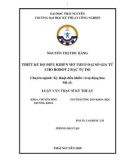 Luận văn Thạc sĩ Kỹ thuật: Thiết kế bộ điều khiển mờ theo đại số gia tử cho robot 2 bậc tự do