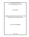 Luận án Tiến sĩ Sinh học: Nghiên cứu biến đổi của một số gen ty thể ở bệnh ung thư đại trực tràng