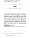 Economic growth and stock market development in Bahrain