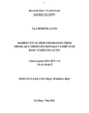 Tóm tắt luận văn Thạc sĩ Khoa học: Nghiên cứu sự hình thành este thơm trong quá trình lên men hạt cà phê tươi bằng vi khuẩn lactic