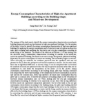 Energy Consumption Characteristics of High-rise Apartment Buildings according to the Building-shape and Mixed-use Development