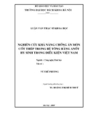 Luận văn Thạc sĩ Khoa học: Nghiên cứu khả năng chống ăn mòn cốt thép trong bê tông bằng anốt hy sinh trong điều kiện Việt Nam