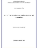 Luận văn Thạc sĩ Toán học: K - Lý thuyết của các không gian có độ cong hằng