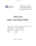 Báo cáo thực tập nhận thức: Công ty TNHH Trường Ngoại Ngữ Dương Minh