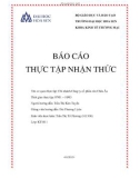 Báo cáo thực tập nhận thức: Chi nhánh Công ty cổ phần cửa Châu Âu