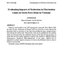 Evaluating impacts of reduction in fluctuation limit on stock price risks in Vietnam