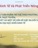 ĐỀ TÀI QUẢN LÝ SẢN PHẨM TRÍ TUỆ THEO PHƯƠNG THỨC CHI- TRẢ TRỰC TUYẾN: LÝ THUYẾT VÀ MỘT SỐ VẤN ĐỀ ĐẶT RA ĐỐI VỚI CÁC TRƯỜNG ĐẠI HỌC KHỐI KINH TẾ 