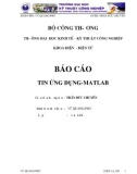 Báo cáo tin ứng dụng matlab