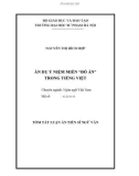 Tóm tắt Luận án Tiến sĩ Ngữ văn: Ẩn dụ ý niệm miền 'đồ ăn' trong tiếng Việt
