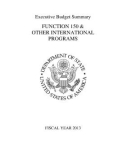 Executive Budget Summary FUNCTION 150 & OTHER INTERNATIONAL PROGRAMS - August 2002