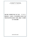 Đề tài: Quy hoạch phát triển mạng lưới vận tải khách cố định nội tỉnh tỉnh Thái Nguyên giai đoạn 2014- 2020, tầm nhìn đến năm 2030