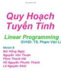 Thuyết trình: Quy hoạch tuyến tính