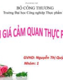 Bài thuyết trình: Quy trình đánh giá cảm quan cho sản phẩm nước cam ép (Phép thử tam giác)