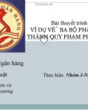 Bài thuyết trình : Ví dụ về ba bộ phận cấu thành quy phạm pháp luật