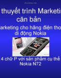 Bài thuyết trình Marketing căn bản: Marketing cho hãng điện thoại di động Nokia