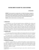 Factors impact on audit fee: Case in Vietnam