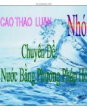 Chuyên đề: Xử lý nước bằng phương pháp hóa lý