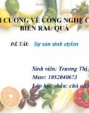 Bài thuyết trình Đại cương về công nghệ chế biến rau quả: Sự sản sinh etylen