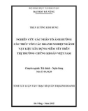 Tóm tắt luận văn thạc sĩ Quản trị kinh doanh: Nghiên cứu các nhân tố ảnh hưởng cấu trúc vốn các doanh nghiệp ngành vật liệu xây dựng niêm yết trên thị trường chứng khoán Việt Nam