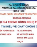 Báo cáo Phụ gia chống oxy hóa trong công nghệ polymer