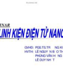 Bài thuyết trình Linh kiện điện tử Nano