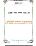 Đồ án tốt nghiệp: Thiết kế tuyến đường qua Thăng Bình và Hiệp Đức - Tỉnh Quảng Nam