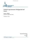 Federal Crop Insurance: Background and Issues