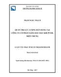 Luận văn Thạc sĩ Quản trị kinh doanh: Quản trị lực lượng bán hàng tại Công ty cổ phần Xăng dầu dầu khí PVOLL Miền Trung