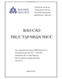 Báo cáo thực tập nhận thức: Công ty TNHH Kiểm toán AS