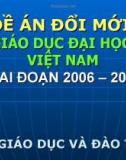 Đề án về Đổi mới giáo dục đại học