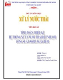 Đồ án Xử lý nước thải dệt nhuộm