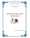 Báo cáo thực tế: Bệnh viện Thống Nhất Tp. HCM