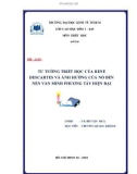 Tiểu luận triết học: Tư tưởng triết học của René Descartes và ảnh hưởng của nó đến nền văn minh phương tây hiện đại