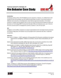 Fire Behavior Case Study