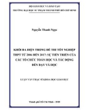 Luận văn Thạc sĩ Khoa học giáo dục: Khối đa diện trong đề thi tốt nghiệp THPT từ 2006 đến 2017: sự tiến triển của các tổ chức toán học và tác động đến dạy và học