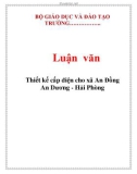 Luận văn: Thiết kế cấp điện cho xã An Đồng An Dương - Hải Phòng