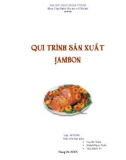 LUẬN VĂN : QUY TRÌNH SẢN XUẤT JAMBON