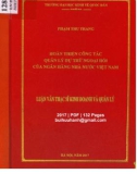 Luận văn Thạc sĩ Kinh doanh và quản lý: Hoàn thiện công tác quản lý dự trữ ngoại hối của Ngân hàng Nhà nước Việt Nam