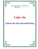 Luận văn: Quản lý thư viện Aptech-Hải Phòng