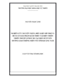 Luận văn Thạc sĩ Khoa học: Nghiên cứu nguyên nhân, điều kiện hỗ trợ và đề xuất giải pháp giảm thiểu tai biến thiên nhiên trượt lở đất đá tại một số tuyến đường giao thông miền núi tỉnh Quảng Nam