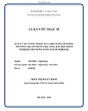 Luận văn Thạc sĩ Tài chính Ngân hàng: Đầu tư ra nước ngoài của một số NHTMCP Việt Nam: Bài học kinh nghiệm cho ngân hàng Techcombank