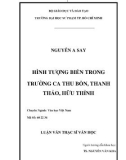 Luận văn Thạc sĩ Văn học: Hình tượng biển trong trường ca Thu bồn - Thanh Thảo, Hữu Thỉnh