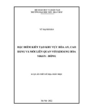 Luận án Tiến sĩ Địa chất học: Đặc điểm kiến tạo khu vực Hoà An, Cao Bằng và mối liên quan với khoáng hoá niken-đồng