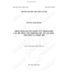 Tóm tắt Luận văn Thạc sĩ Kỹ thuật xây dựng công trình dân dụng và công nghiệp: Phân tích nguyên nhân nứt trong kết cấu bê tông cốt thép do yếu tố vật liệu, thi công và nhiệt độ