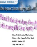 Báo cáo Phân tích thái độ sử dụng đồng phục của sinh viên